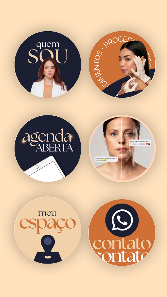 Capas de destaque Instagram kit canva